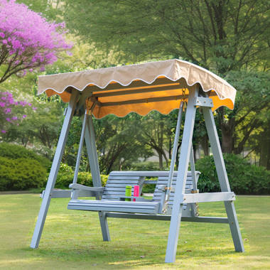 2 seater garden swing seat 2024 wooden